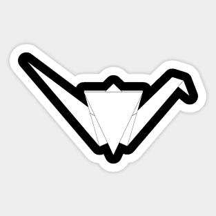 Paper Crane Origami Sticker